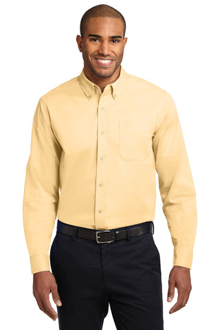 Port Authority Extended Size Long Sleeve Easy Care Shirt (Yellow)