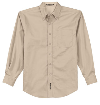 Port Authority Long Sleeve Easy Care Shirt (Stone)