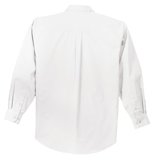 Port Authority Extended Size Long Sleeve Easy Care Shirt (White/ Light Stone*)