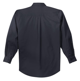 Port Authority Long Sleeve Easy Care Shirt (Classic Navy/ Light Stone)