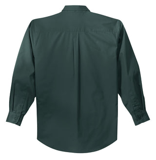 Port Authority Long Sleeve Easy Care Shirt (Dark Green/ Navy)