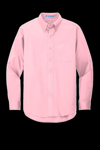 Port Authority Long Sleeve Easy Care Shirt (Light Pink)