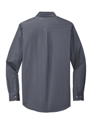 Port Authority Long Sleeve Easy Care Shirt (Steel Grey/ Light Stone)