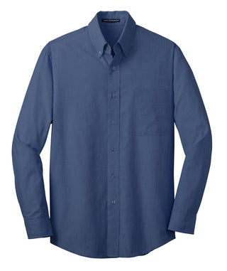 Port Authority Crosshatch Easy Care Shirt (Deep Blue)