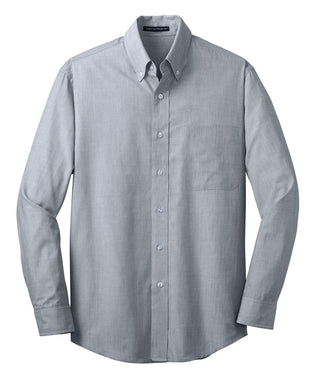 Port Authority Crosshatch Easy Care Shirt (Navy Frost)