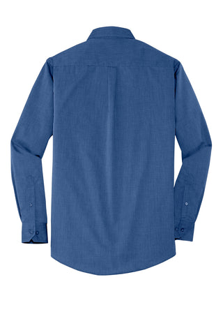 Port Authority Crosshatch Easy Care Shirt (Deep Blue)