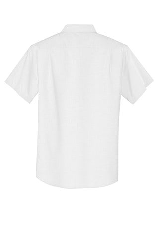 Port Authority Short Sleeve SuperPro Oxford Shirt (White)