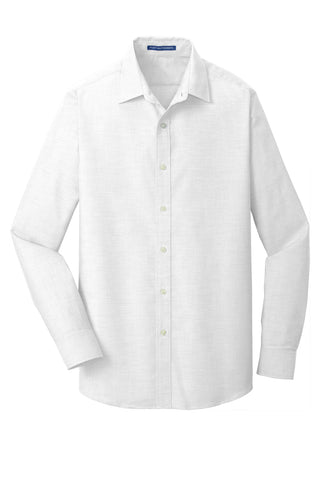 Port Authority Slim Fit SuperPro Oxford Shirt (White)