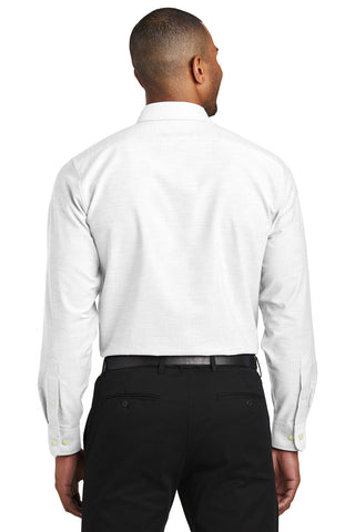 Port Authority Slim Fit SuperPro Oxford Shirt (White)