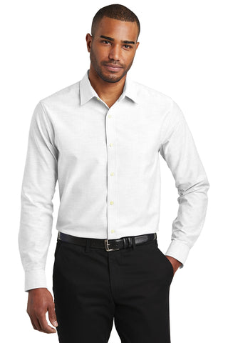 Port Authority Slim Fit SuperPro Oxford Shirt (White)