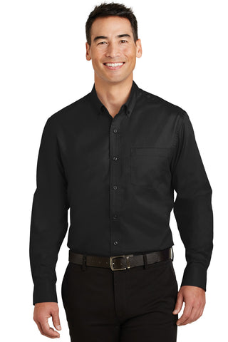 Port Authority SuperPro Twill Shirt (Black)