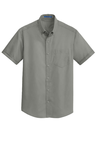 Port Authority Short Sleeve SuperPro Twill Shirt (Monument Grey)