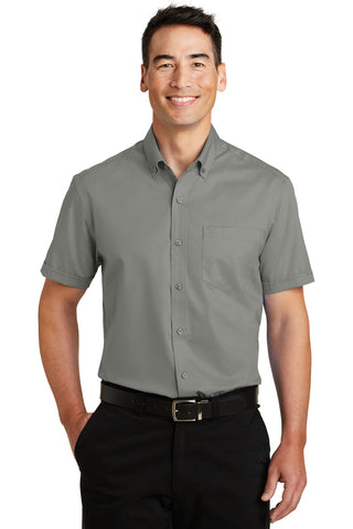 Port Authority Short Sleeve SuperPro Twill Shirt (Monument Grey)