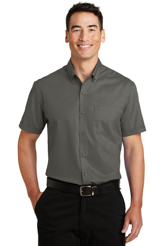 Port Authority Short Sleeve SuperPro Twill Shirt (Sterling Grey)