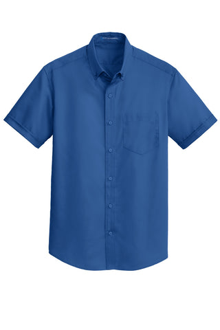 Port Authority Short Sleeve SuperPro Twill Shirt (True Blue)