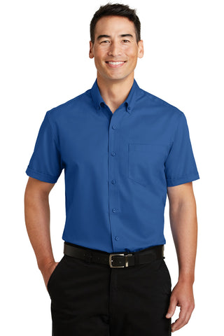 Port Authority Short Sleeve SuperPro Twill Shirt (True Blue)