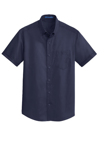 Port Authority Short Sleeve SuperPro Twill Shirt (True Navy)