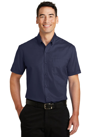 Port Authority Short Sleeve SuperPro Twill Shirt (True Navy)