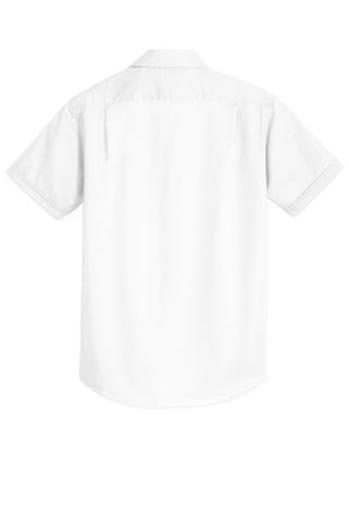 Port Authority Short Sleeve SuperPro Twill Shirt (White)