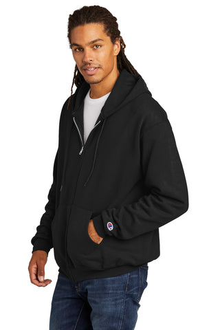 Champion Powerblend Full-Zip Hoodie (Black)