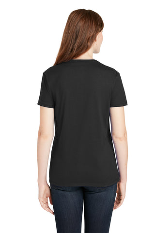 Hanes Ladies Perfect-T Cotton T-Shirt (Black)