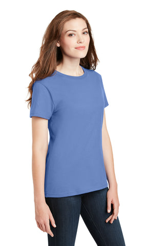 Hanes Ladies Perfect-T Cotton T-Shirt (Carolina Blue)