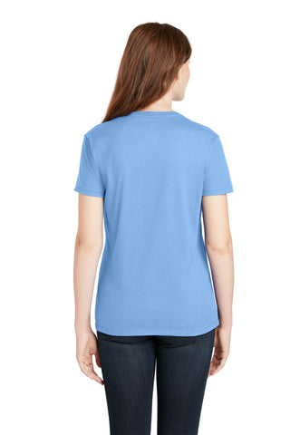 Hanes Ladies Perfect-T Cotton T-Shirt (Carolina Blue)