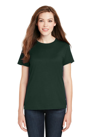 Hanes Ladies Perfect-T Cotton T-Shirt (Deep Forest)