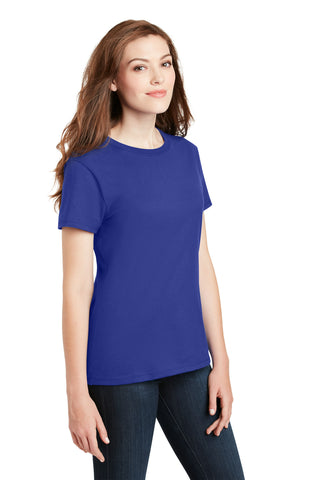 Hanes Ladies Perfect-T Cotton T-Shirt (Deep Royal)