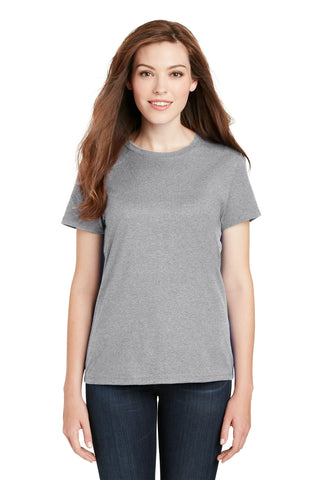 Hanes Ladies Perfect-T Cotton T-Shirt (Light Steel)