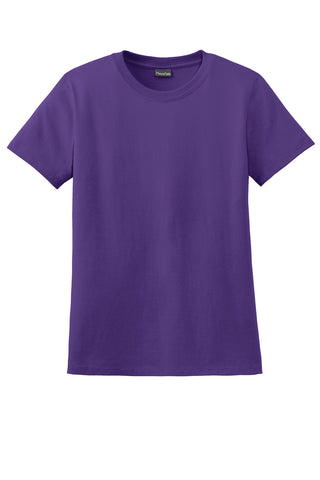 Hanes Ladies Perfect-T Cotton T-Shirt (Purple)