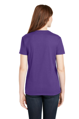 Hanes Ladies Perfect-T Cotton T-Shirt (Purple)