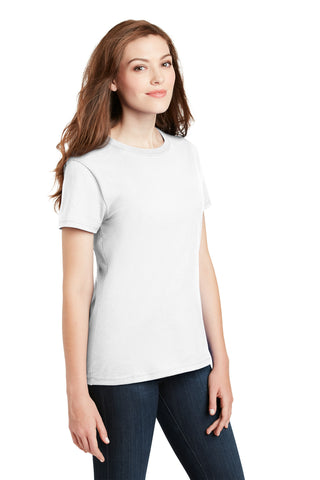 Hanes Ladies Perfect-T Cotton T-Shirt (White)