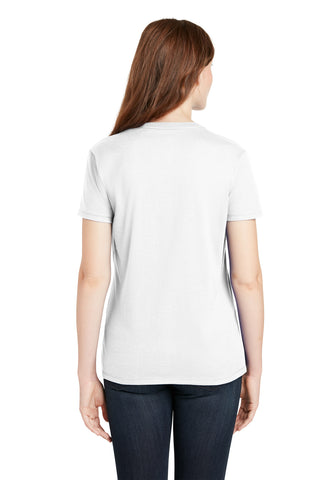 Hanes Ladies Perfect-T Cotton T-Shirt (White)