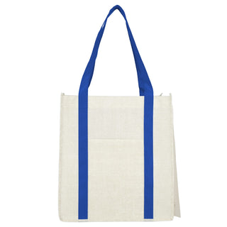 Printwear Pluto Recycled Non-Woven Small Grocery Tote (Royal)