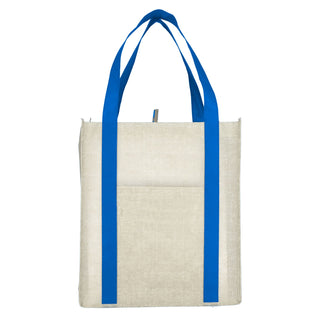 Printwear Neptune Recycled Non-Woven Grocery Tote (Royal)