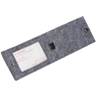 The Goods Recycled Felt Luggage Tag (Charcoal)