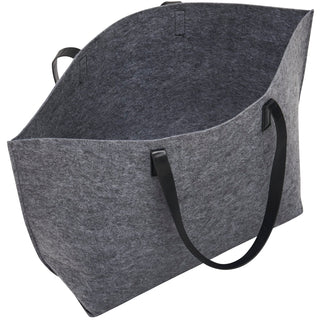 The Goods Recycled Felt Shoulder Tote (Charcoal)