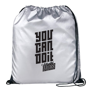 Printwear Oriole Reflective Drawstring Bag (Metallic Silver)