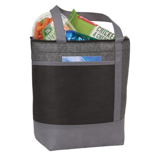 Printwear Chrome Non-Woven 9 Can Lunch Cooler (Black)