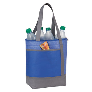 Printwear Chrome Non-Woven 9 Can Lunch Cooler (Royal)