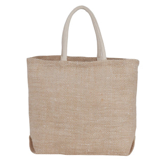 Printwear Herringbone Jute Tote (Natural)