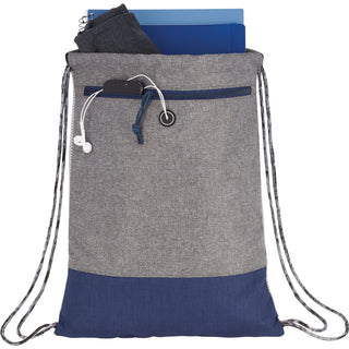 Printwear Logan Drawstring Bag (Navy)