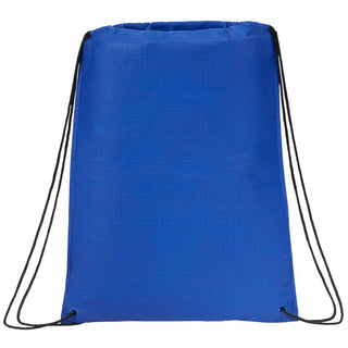 Printwear Crossweave Heat Sealed Drawstring Bag (Royal)