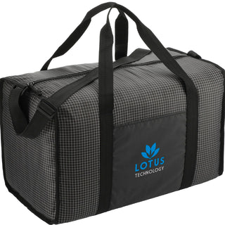 Printwear Grid Boxy Duffel (Black)