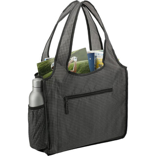 Printwear Grid Bungalow Tote (Black)