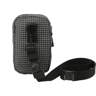 Printwear Grid Lanyard Phone Pouch (Black)