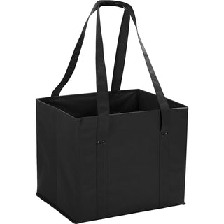 Printwear Collapsible Cube Storage Tote (Black)