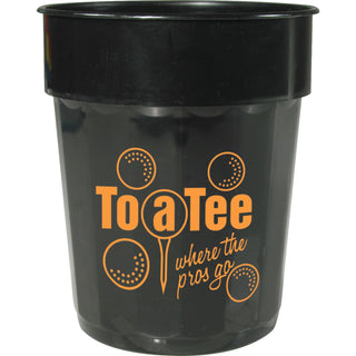 Printwear Fluted 16oz Stadium Cup (Black)