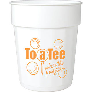 Printwear Fluted 16oz Stadium Cup (White)